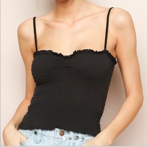 brandy melville ruched tank